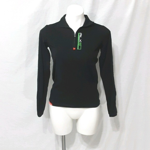 RLX Ralph Lauren Black Label Lightweight Quarter-Zip Active Track Jacket Small - Picture 1 of 6